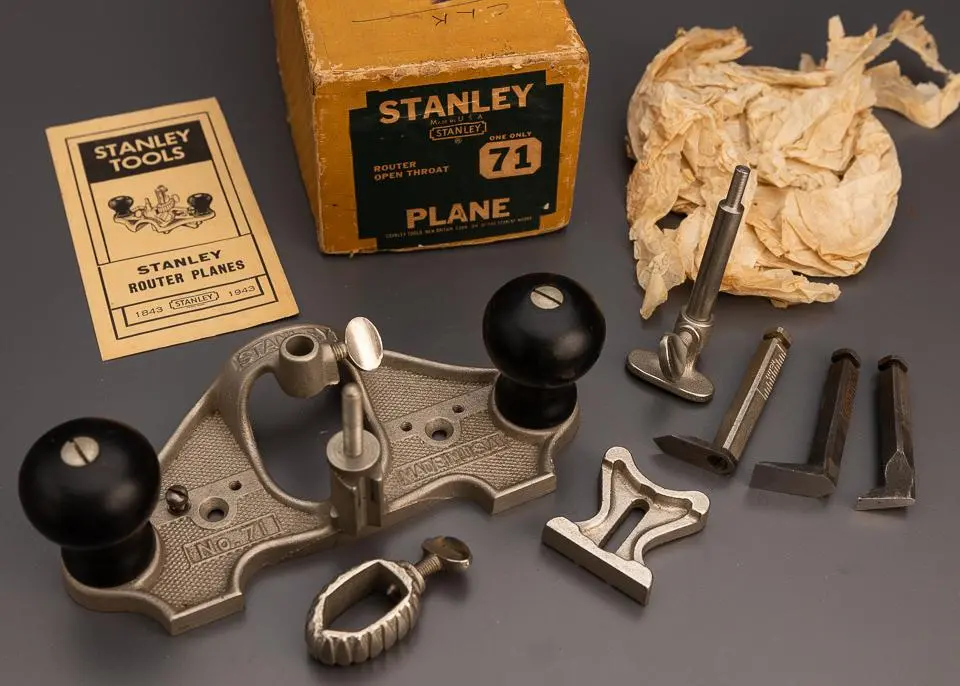 100% Complete Stanley No. 71 Router Plane Dead Mint In Original Box - 99245 1
