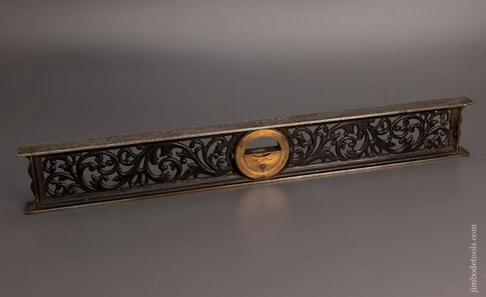 L.L. Davis Patent Tall Frame Ornate Inclinometer Level Ca. 1868 - 99306 1