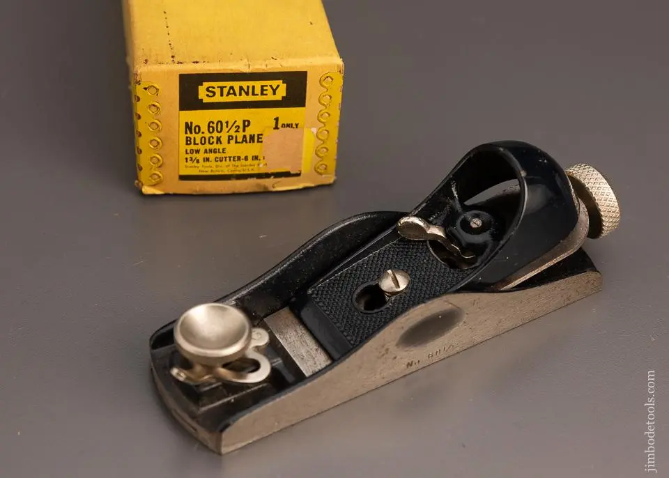 Stanley No. 60 1/2P Low Angle Block Plane Near Mint In Original Box - 99380 1