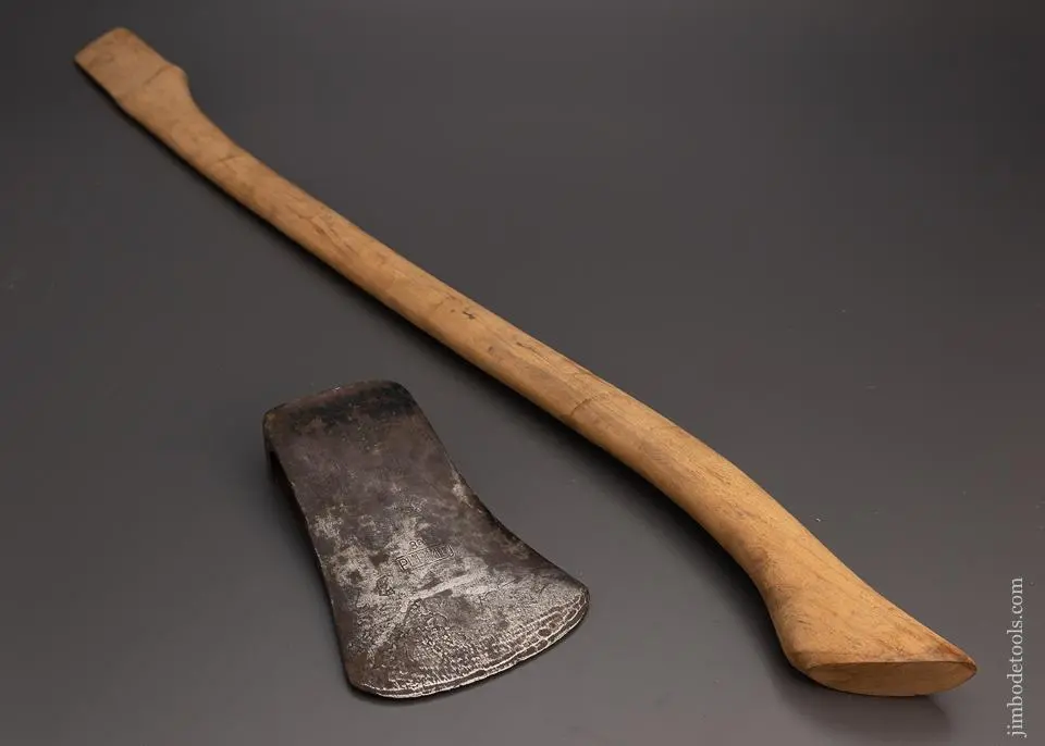 Awesome 3 1/2 Pound Plumb Single Bit Felling Axe Vintage - 99427 1