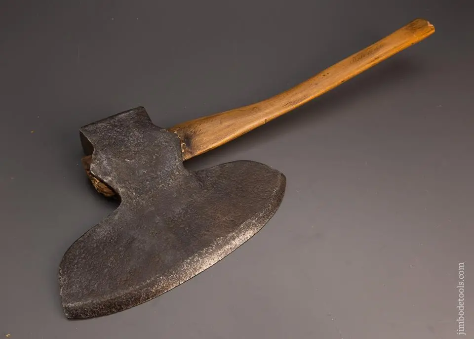 Unmarked Offset Single Bevel Hewing Axe - 99452 1