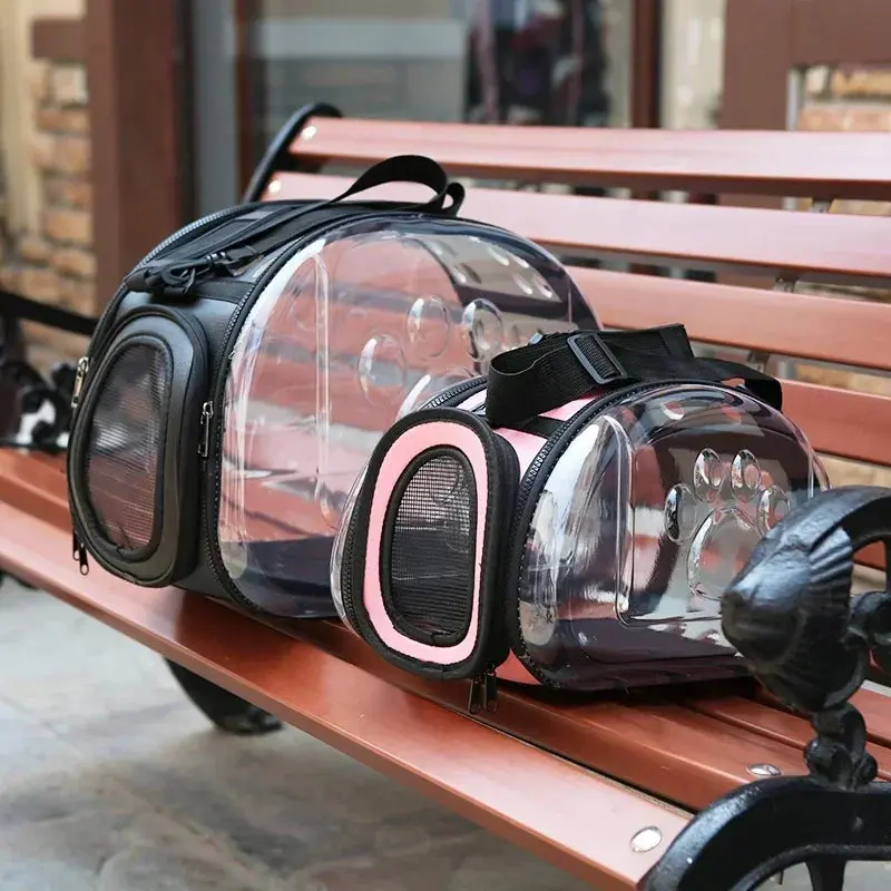 Foldable Transparent Pet Carrier Bag 1