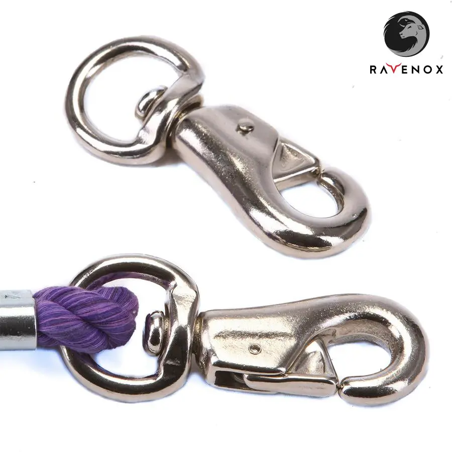 Heavy Duty Nickel Plated Metal Swivel Bull Snaps 1