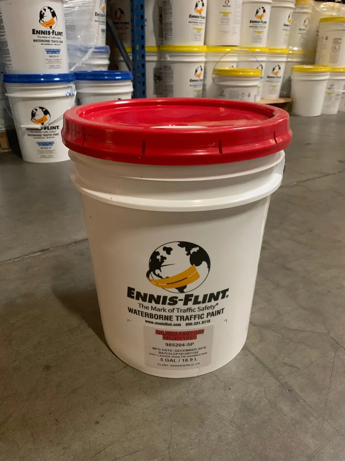 Paint Red Fast Dry 5 Gal 1