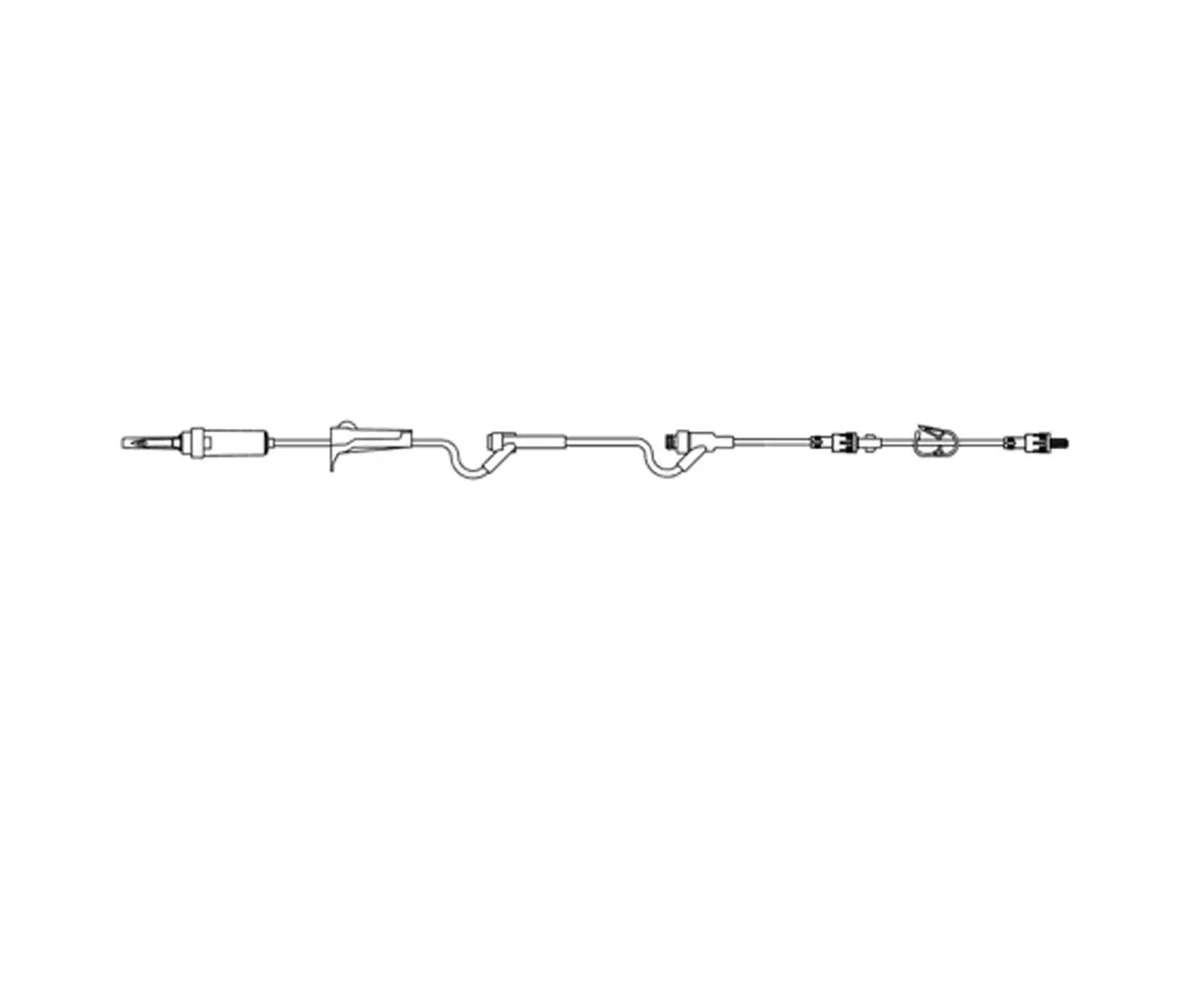 Amsino Iv Administration Set 10 Drop With Pre-Attached Ext Set And Pinch Clamp 1