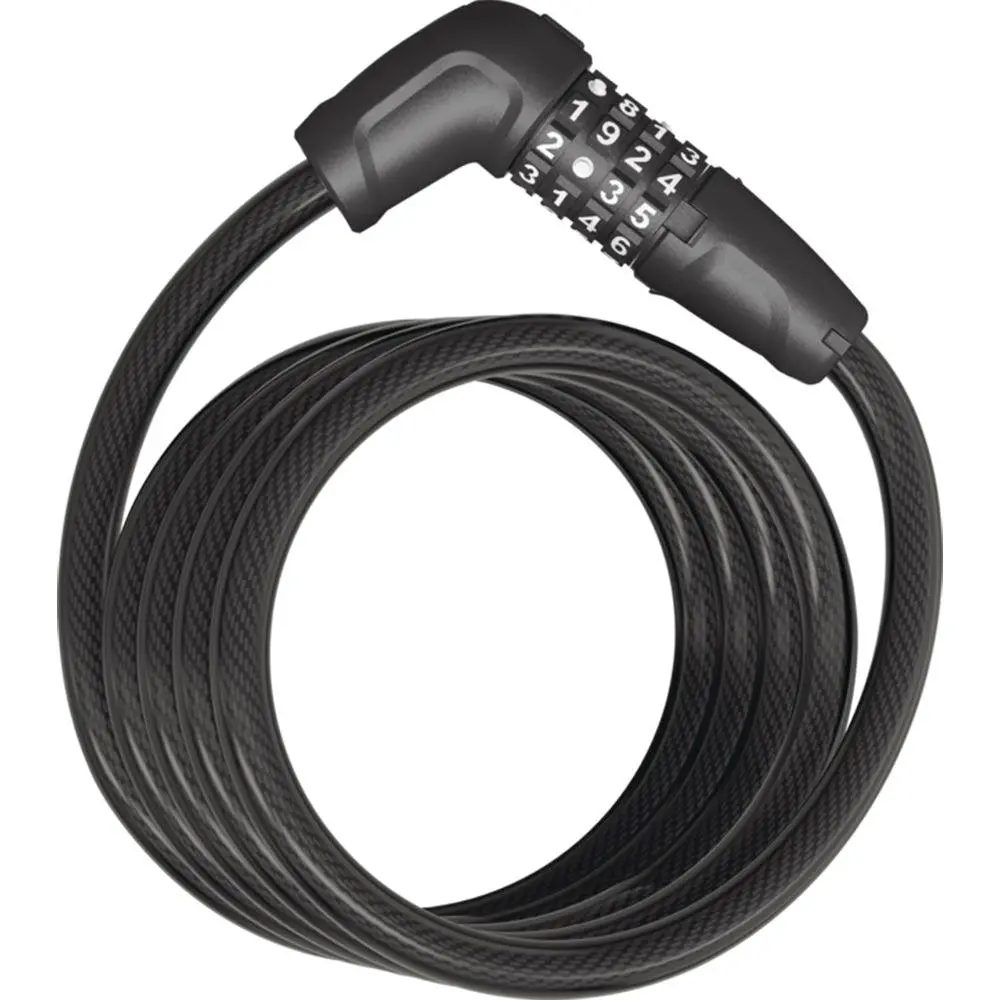 Abus Tresor Combo Coil 6512C/180/12 Bk Scmu (5.9') (13414) 1