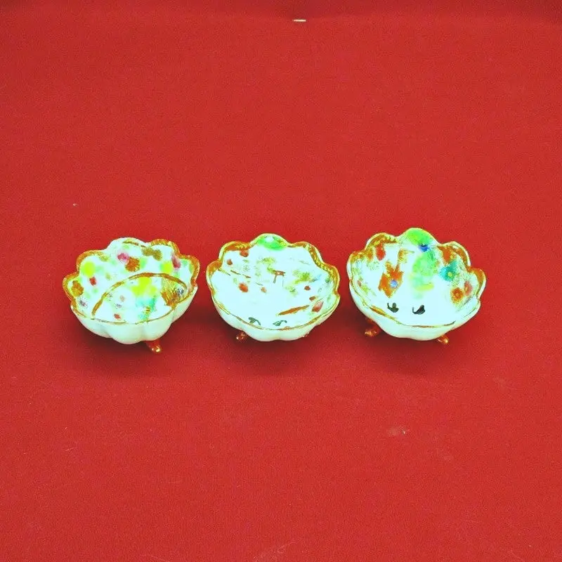 Hand Painted Geisha Salt Dip Bowl 1