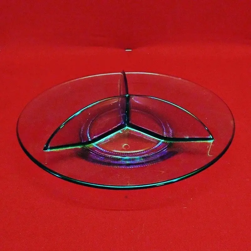1930S Elegant Purple Divided Dish 1