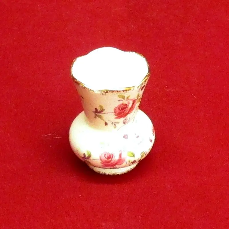 Chinese Rose Flowers Small Vase 1