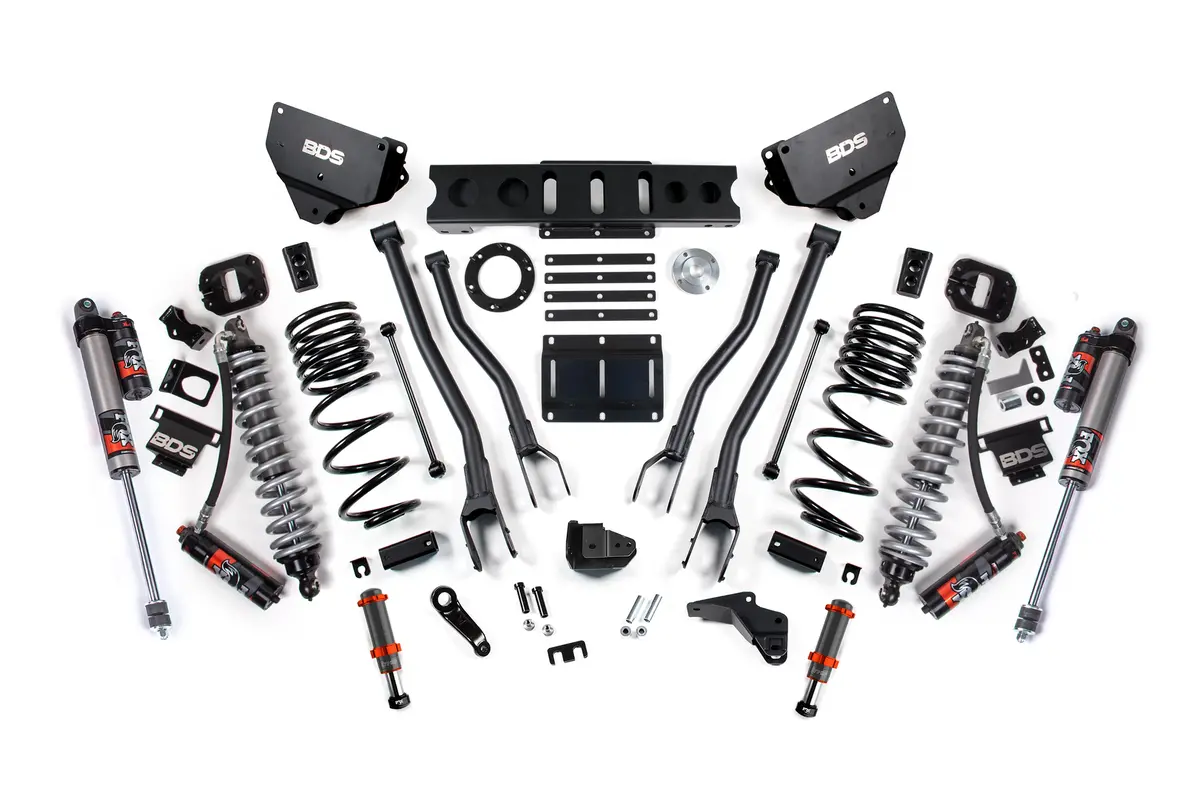4 Inch Lift Kit W/ 4-Link | Fox 2.5 Coil-Over Conversion - Performance Elite | Ram 2500 (14-18) 4Wd | Diesel 2