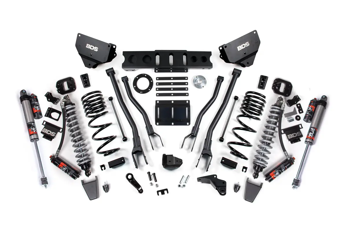 4 Inch Lift Kit W/ 4-Link | Fox 2.5 Coil-Over Conversion - Performance Elite | Ram 2500 (14-18) 4Wd | Diesel 1