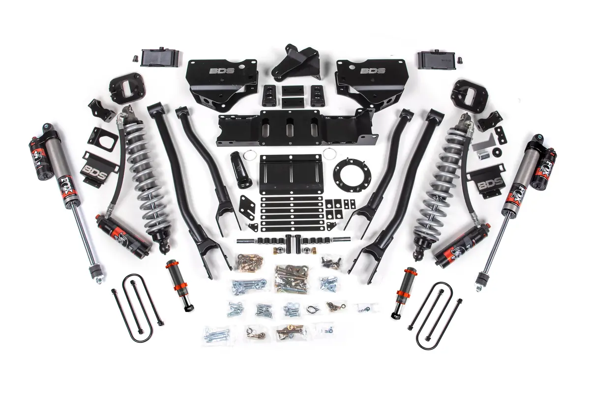 4 Inch Lift Kit W/ 4-Link | Fox 2.5 Coil-Over Conversion - Performance Elite | Ram 3500 (19-24) 4Wd | Diesel 2