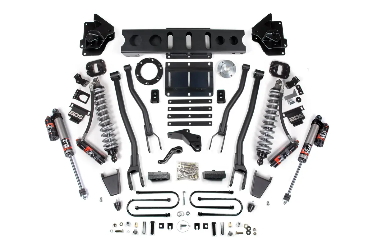 4 Inch Lift Kit W/ 4-Link | Fox 2.5 Coil-Over Conversion - Performance Elite | Ram 3500 (13-18) 4Wd | Diesel 1