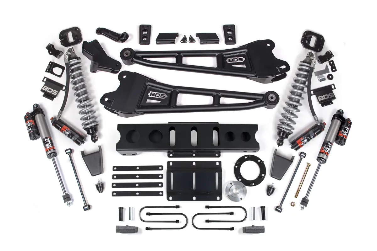 4 Inch Lift Kit W/ Radius Arm | Fox 2.5 Coil-Over Conversion - Performance Elite | Ram 3500 (13-18) 4Wd | Diesel 1