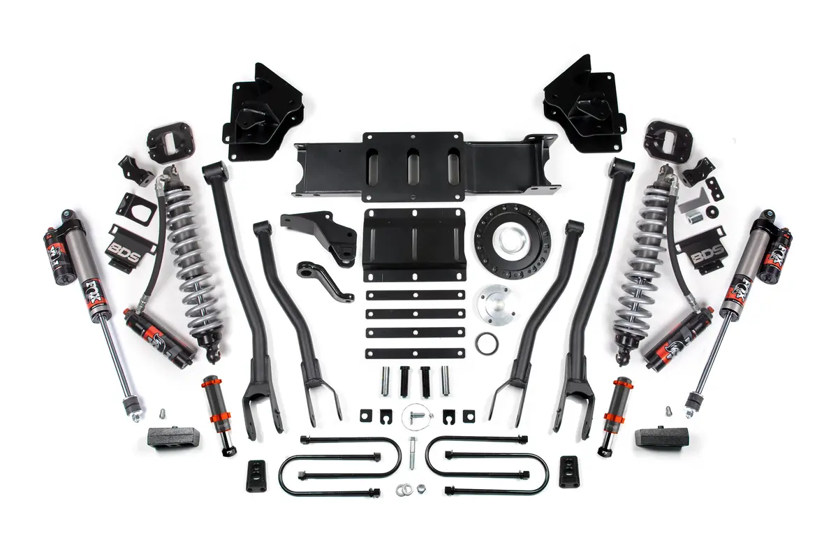 4 Inch Lift Kit W/ 4-Link | Fox 2.5 Coil-Over Conversion - Performance Elite | Ram 3500 (13-18) 4Wd | Diesel 4