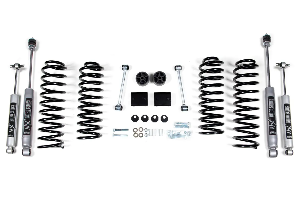 2 Inch Lift Kit | Coil Spring | Jeep Wrangler Jk (07-11) 4-Door 2
