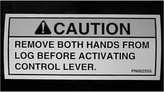 (Br002555) Decal - Caution (Cylinder) (778610) 1