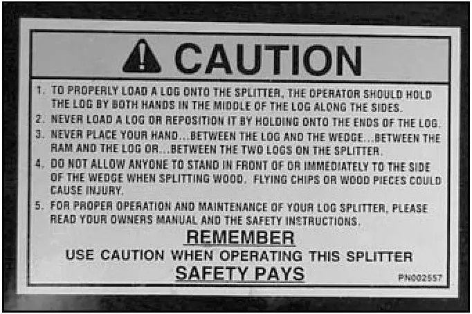 (Br002557) Decal - Caution (Base) (777889) 1