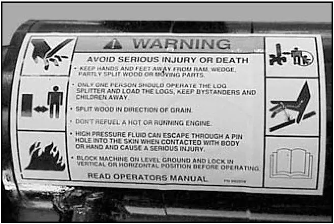 (Br002558) Decal - Warning (Cylinder) (777887) 1