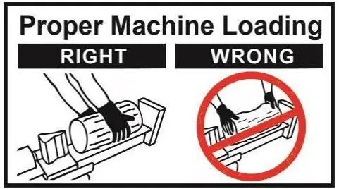 (Br002559) Decal - Proper Machine Loading 1
