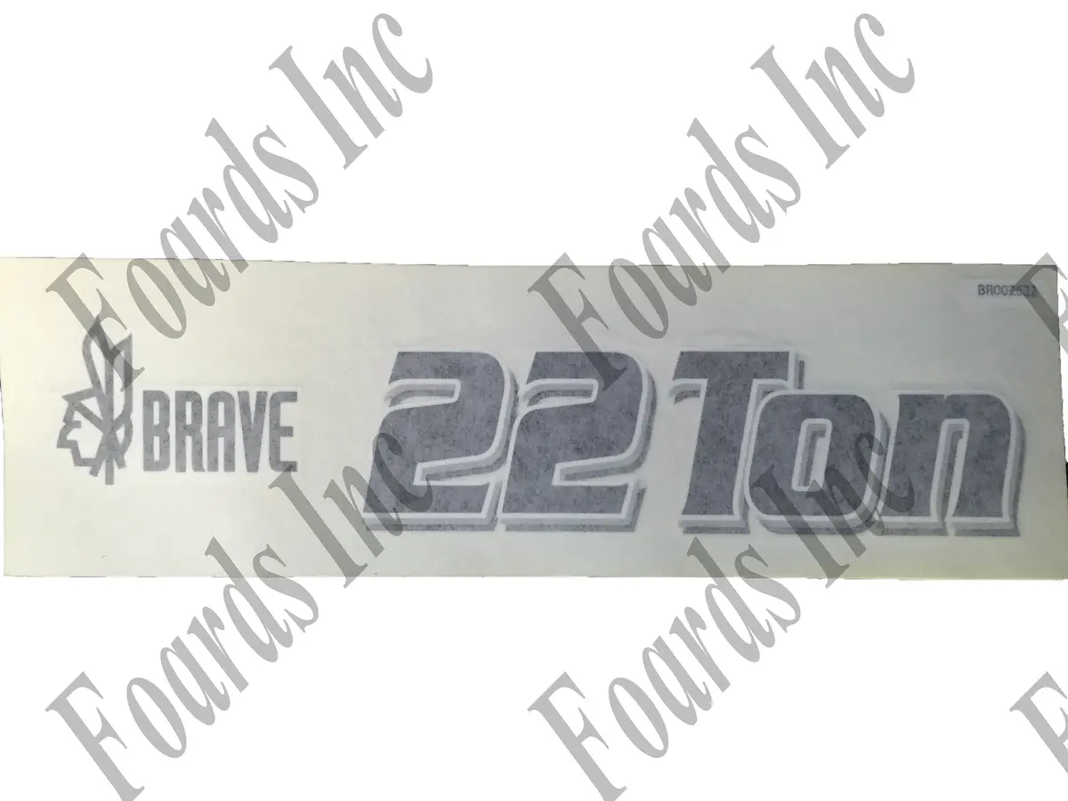 (Br002622) Decal - 22 Ton Brave Decal 1