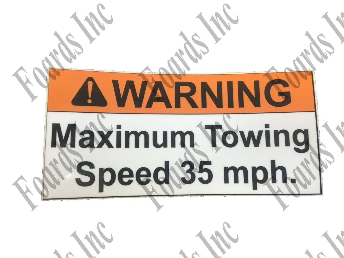 (Br002653) Decal - Notice Speed Limit 1