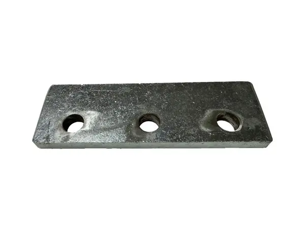 (Br013106) Retainer - Slide 7.5" X 2.5" X 0.5", 5/8" Holes, 2.5" Center To Center 1