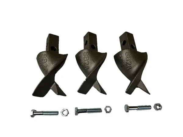 (Br10621) Screw, Auger, Shank, Square, 2.5D (3Pak) 1