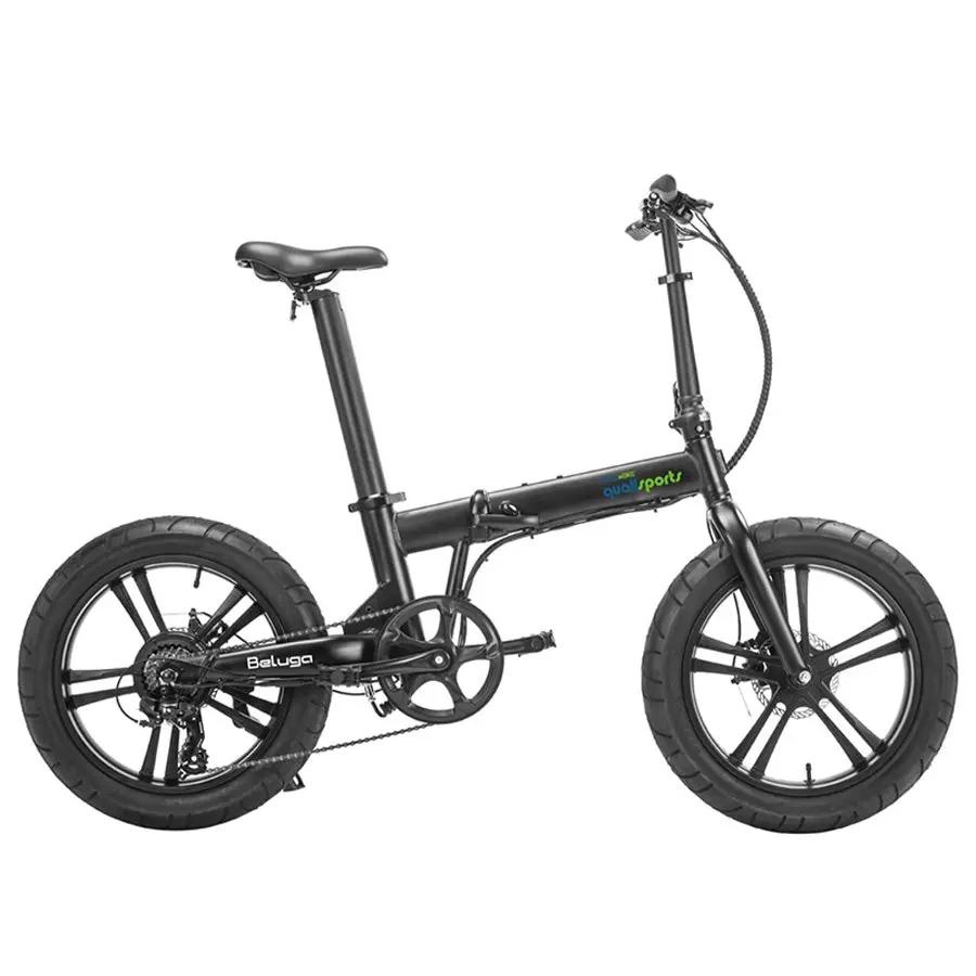 Qualisports Beluga Std/Plus - Premium Folding E-Bike With Hub Motor - Top Speed 20Mph - 500W 1