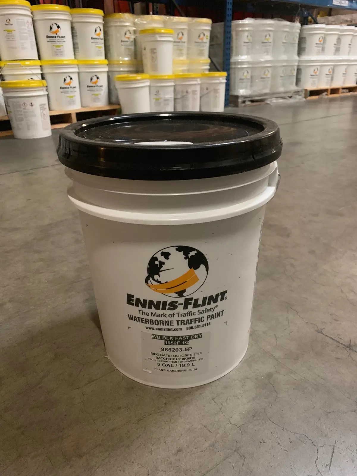 Paint Black Fast Dry 5 Gal 1