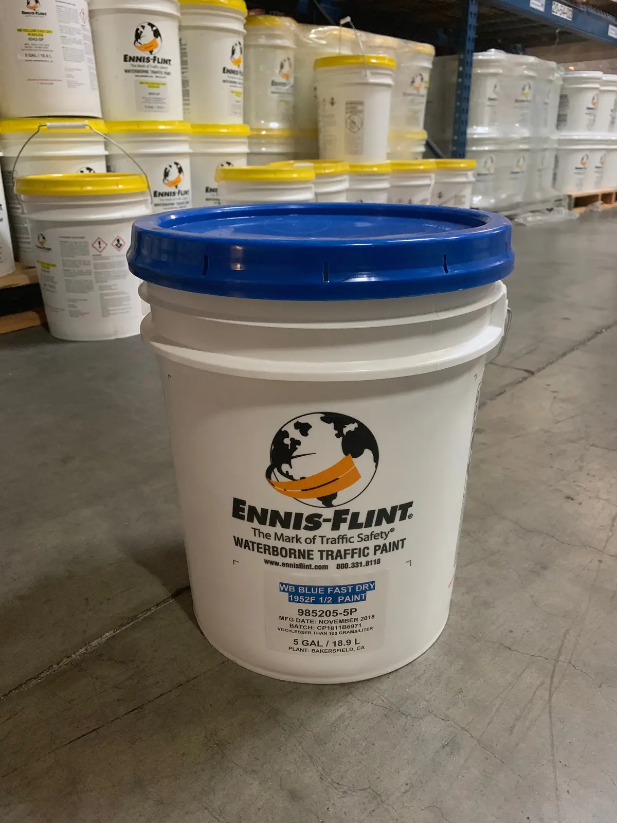 Paint Blue Fast Dry 5 Gal 1