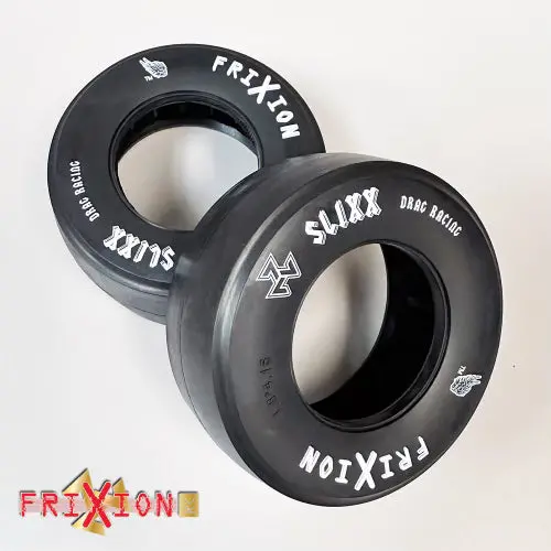Fxdr18x415ak - Frixion Slixx Drag Slicks (Non-Belted Rear Tires - 1.8Wx4.15H) + Standard Foam (Fits 2.2/3.0Sct Wheel) // Alien Kompound // 2 Tires + 2 Foams Per Pack 1