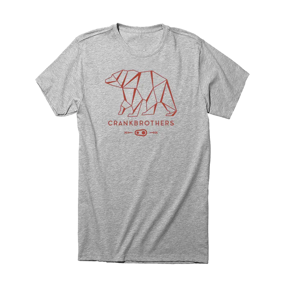 Geo Bear Tee Grey Youth 1