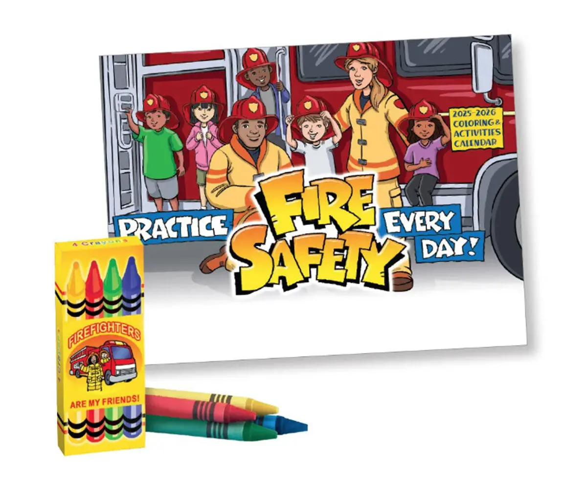 2025-2026 Coloring & Activities Calendar With Crayons 25 Count 1