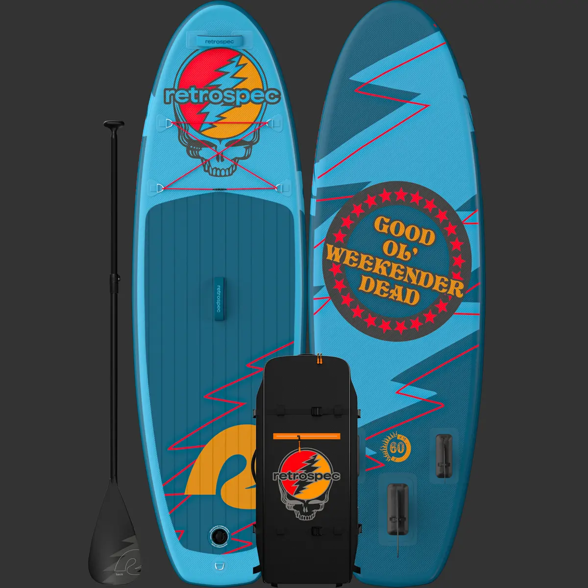 Grateful Dead Weekender Nano Kids Inflatable Stand Up Paddle Board 8’ 1