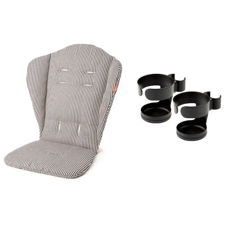 Bundle: Cup Holder (2-Pack) + Seat Liner In Black 1