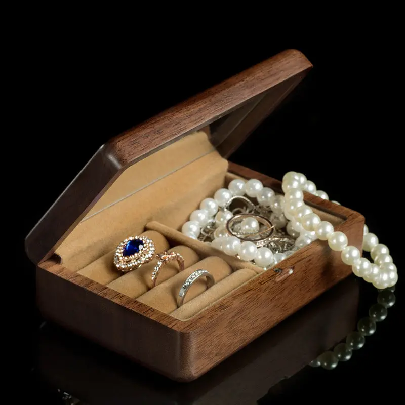 Black Walnut Wood Jewelry Organizer 1