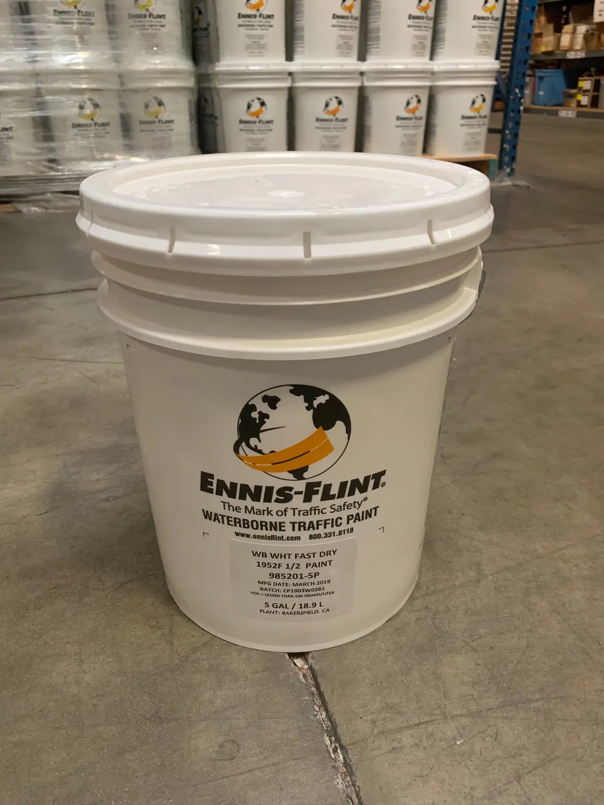 Paint White Fast Dry 5 Gal 1