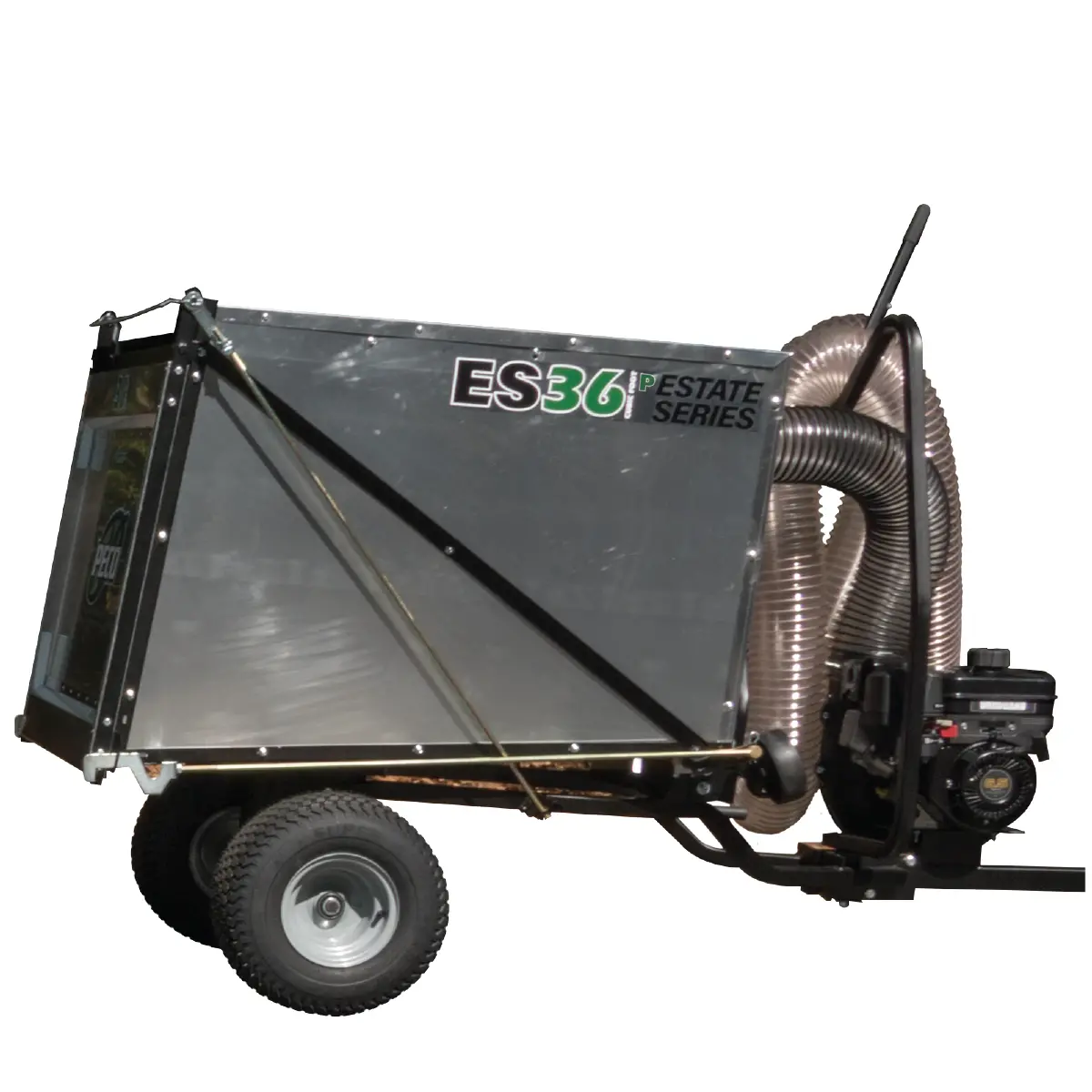 Peco Estate Series Es36p 36 Cubic Foot Trailer Pasture Vac W/ 6.5Hp Briggs & Stratton Vanguard (703602) 1