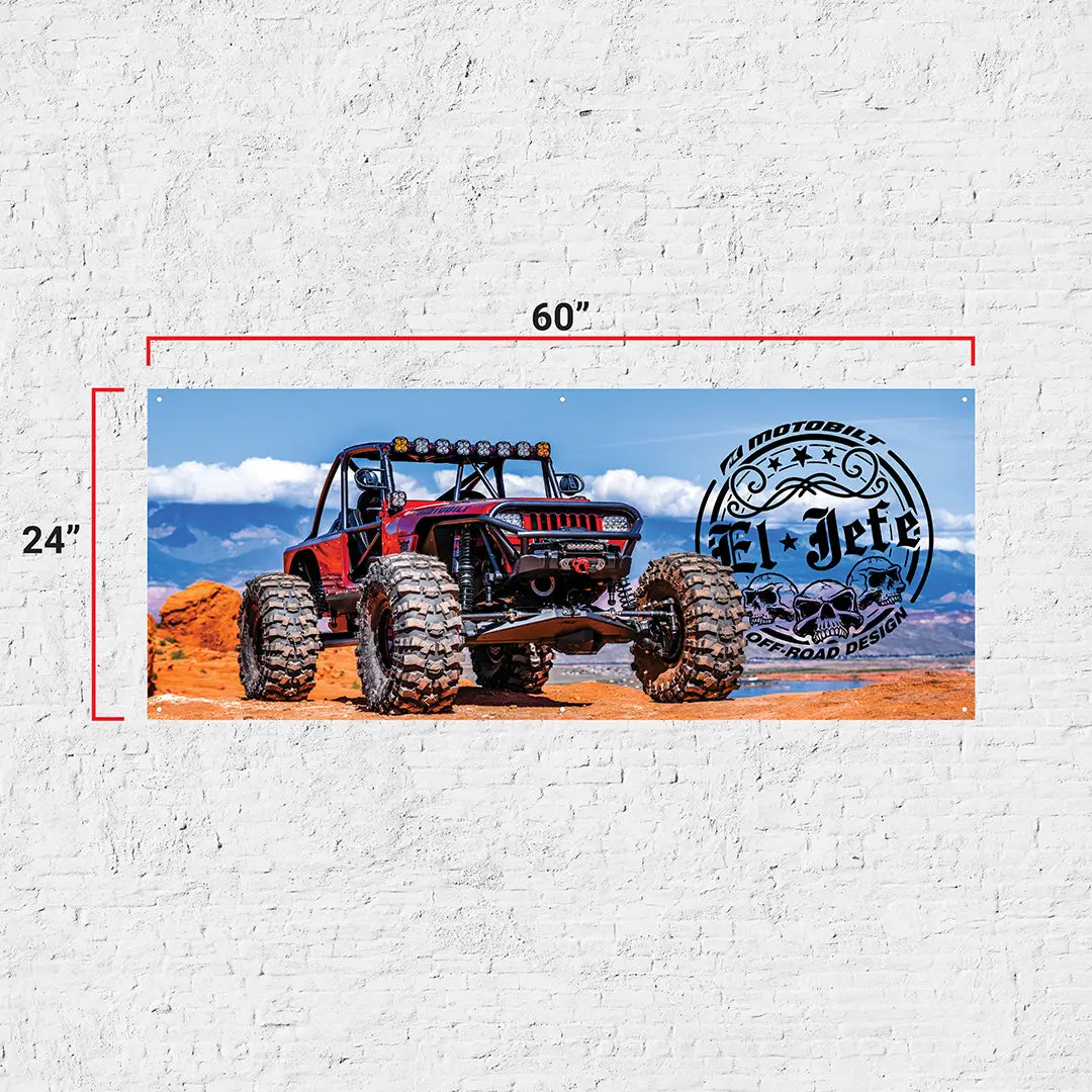 El Jefe At Sand Hollow Banner - 60 X 24 1