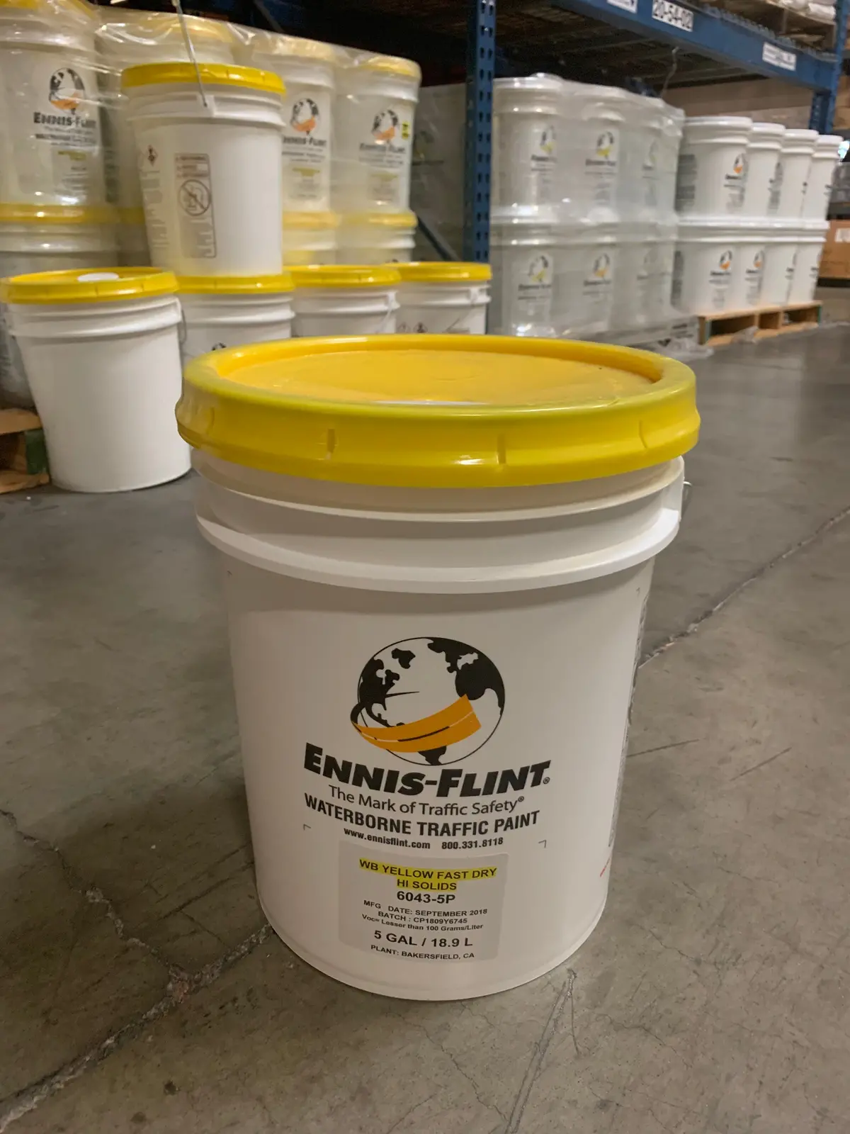 Paint Yellow Fast Dry 5 Gal 1