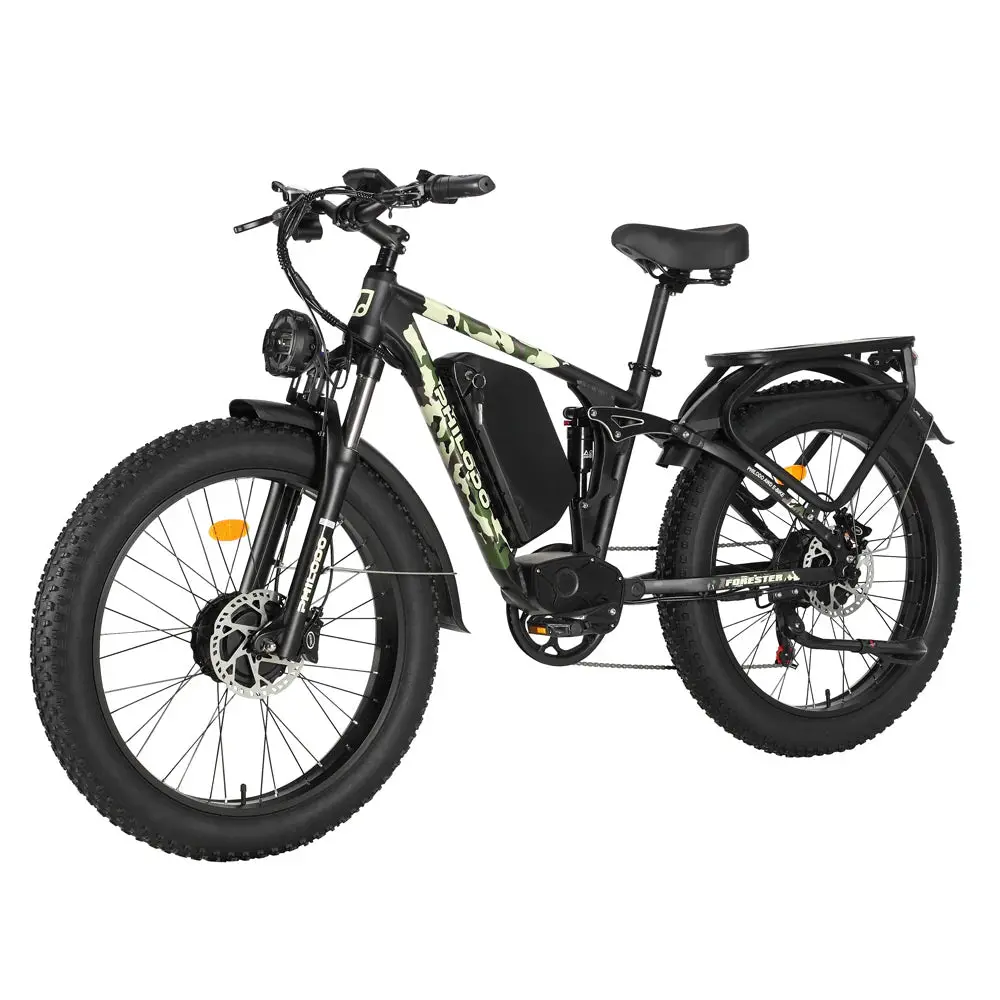 Philodo Forester - 60V Dual Motor Electric Bike Full Suspension - Top Speed 45Mph - 4000W 1