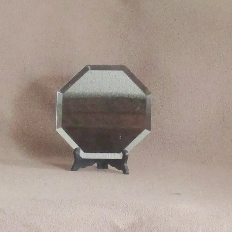 8” Octagon Shape Mirror W/ Eight Pads 1