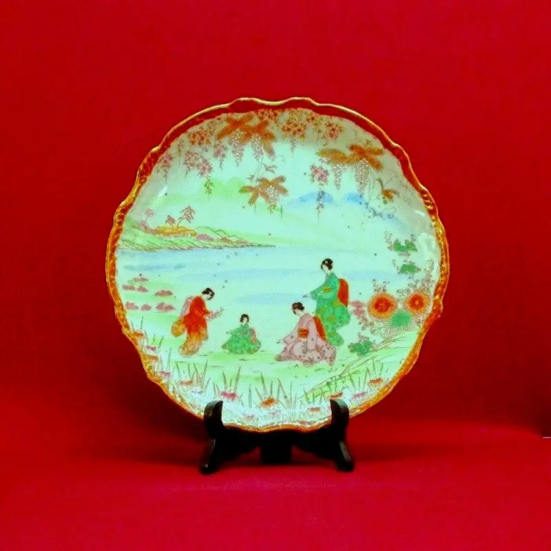 Japanese Geisha Girl Porcelain Plate 1