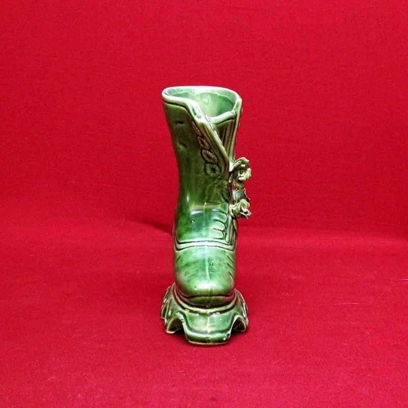 Old Victorian High Top Boot Vase 1