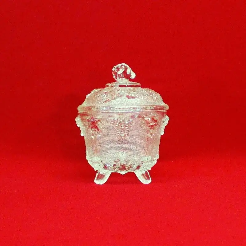 Grapes And Vine Candy Dish With Lid 1