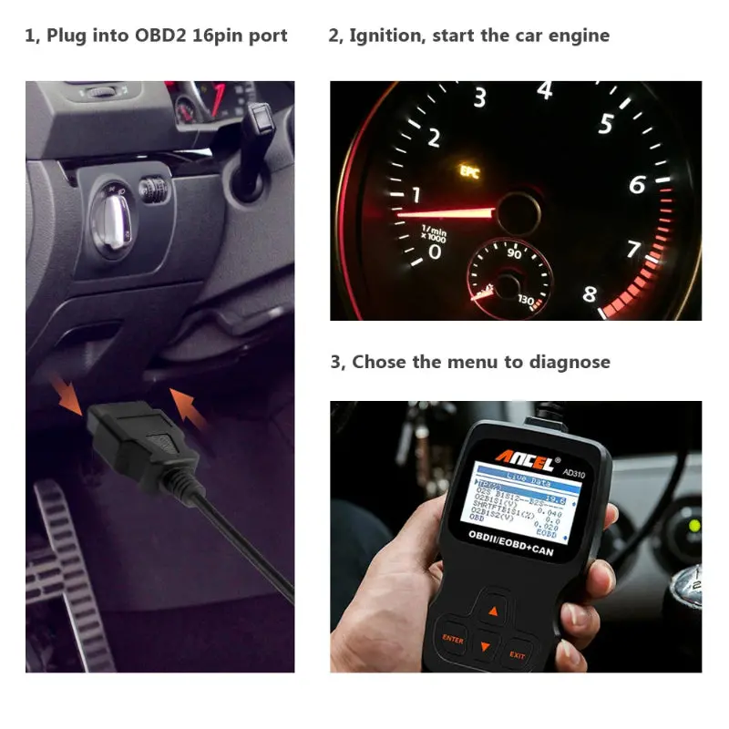 Car Diagnostic Tool Shows Live Data 1
