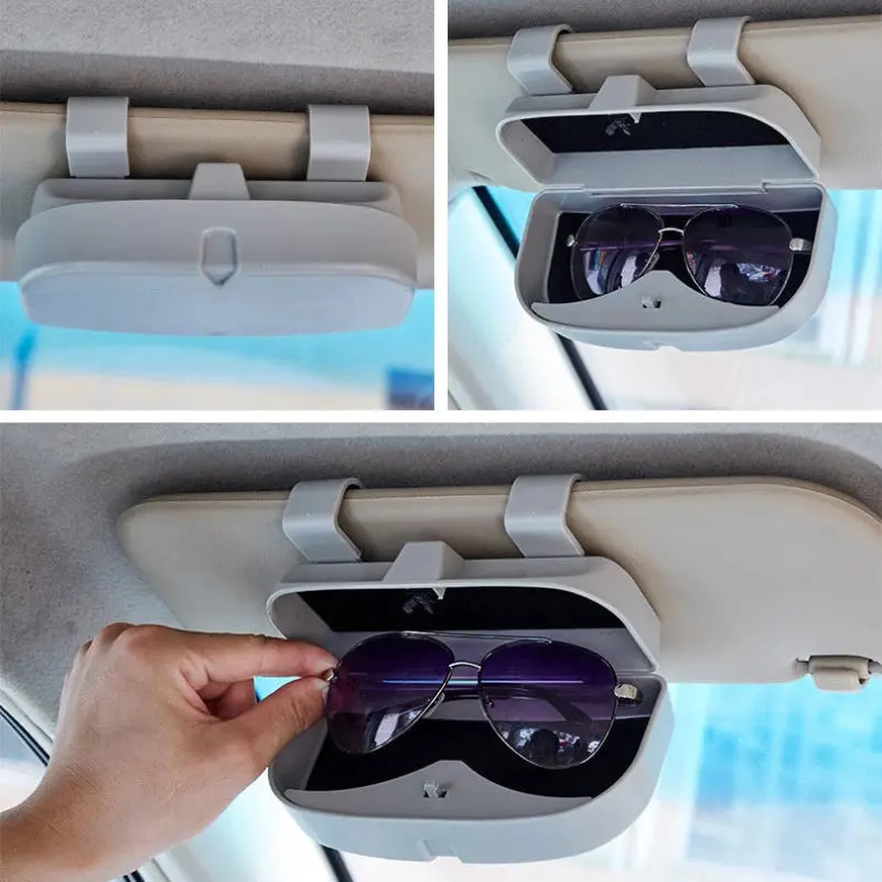 Sun Visor Sunglasses Holder Storage 1