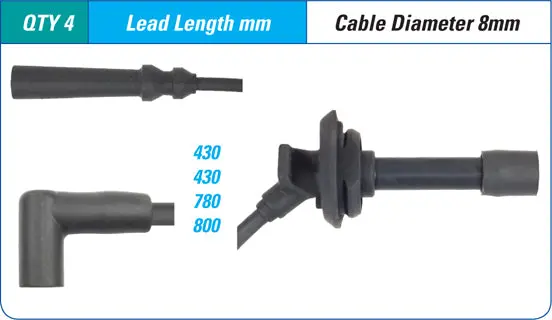 Icon Ignition Lead Set Ils-305M 1
