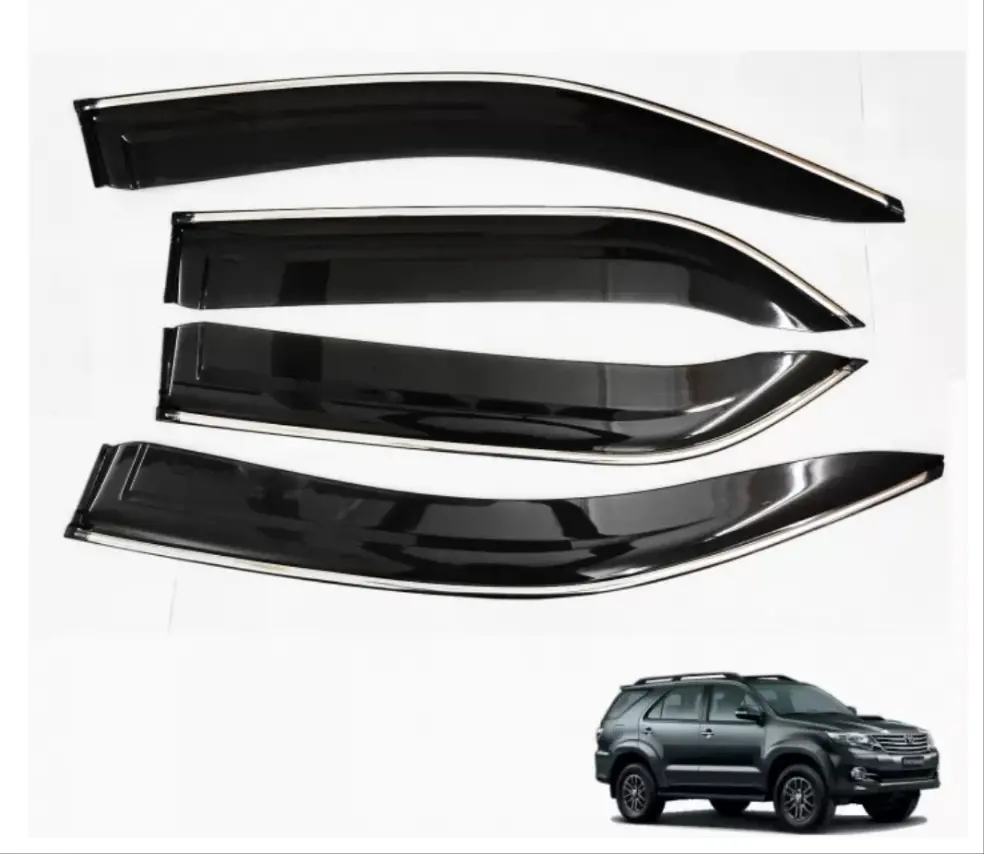 Chrome Line Door Visor For Toyota Old Fortuner 1